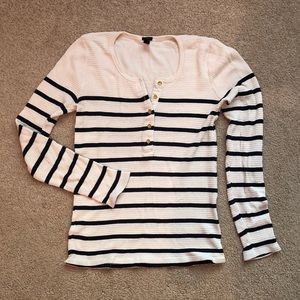 Striped J. Crew Long Sleeve Top